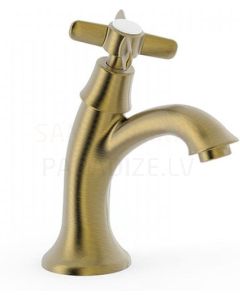 TRES CLASIC RETRO Washbasin faucet for one water, Antique brass, cooper matt
