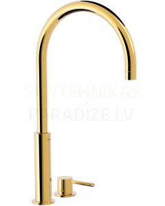 TRES STUDY Console sink faucet with one lever, gold