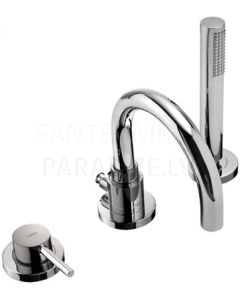 TRES STUDY Single lever bath rim faucet, Chromium