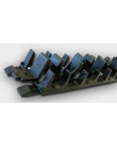Tweetop montāžas sliede grīdas apsildei ar iegriezumu ik pēc 10cm (16-20mm) garums 1m