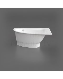 Stone mass bathtub Vispool Trevi L 1500 x 950 x 605