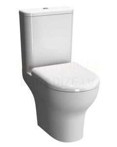 VITRA WC tualetes pods ZENTRUM RIM-EX ar vāku Soft Close (universāls izvads)