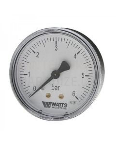 WATTS horizontal radial manometer Dn100 0-6 bar 1/2'