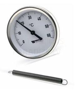 WATTS thermometer Dn63 0-120°C bimetallic for pipe