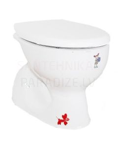 CeraStyle child toilet JIMMY with toilet seat without tank (vertical connection) 410x290x295mm