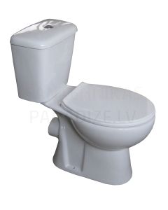 Tualetas WC MILA (horizontalus pajungimas) su klozeto dangčiu Soft Close