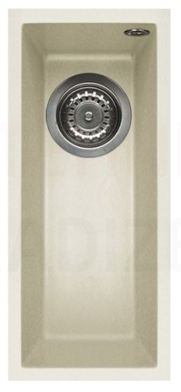 ELLECI akmens masas virtuves izlietne QUADRA  50 UNDERMOUNT Bianco Antico 20x44 cm