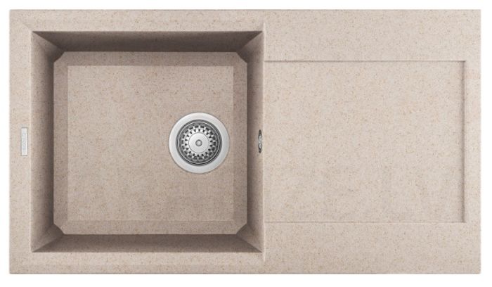 ELLECI akmens masas virtuves izlietne EASY 290 Avena 78x43.5 cm