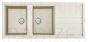 ELLECI akmens masas virtuves izlietne BEST 500 Bianco Antico 116x51 cm