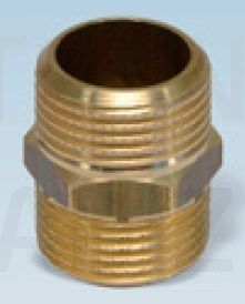 Misiņa dubultais nipelis DN20 (3/4”)