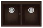 ELLECI akmens masas virtuves izlietne QUADRA 350 Espresso 79x50 cm