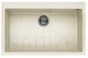 ELLECI akmens masas virtuves izlietne QUADRA 130 Bianco Antico 79x50 cm