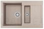 ELLECI akmens masas virtuves izlietne EASY 325 Avena 78x50 cm