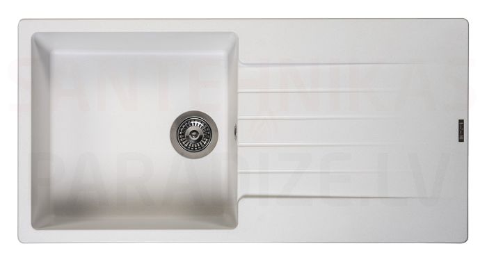 Reginox stone mass kitchen sink Harlem 15 Pure White 100x50cm