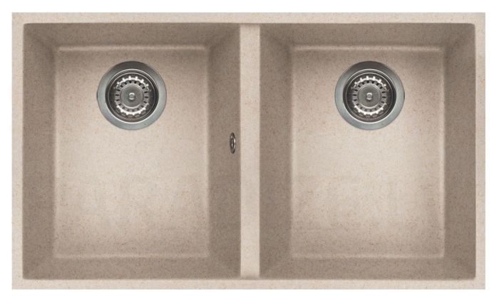 ELLECI akmens masas virtuves izlietne QUADRA 350 UNDERMOUNT Avena 76x43.5 cm