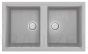 ELLECI akmens masas virtuves izlietne BEST 450 Aluminium 86x51 cm
