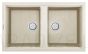 ELLECI akmens masas virtuves izlietne BEST 450 Bianco Antico 86x51 cm