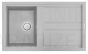 ELLECI akmens masas virtuves izlietne BEST 400 Aluminium 86x51 cm