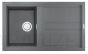 ELLECI akmens masas virtuves izlietne BEST 400 Titanium 86x51 cm