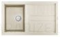 ELLECI akmens masas virtuves izlietne BEST 400 Bianco Antico 86x51 cm