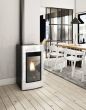 EVA CALOR granulu kamīns-krāsns SOFIA 9.5kW (balts)
