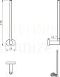 Tualetes papīra turētājs Ravak Chrome CR 420.00