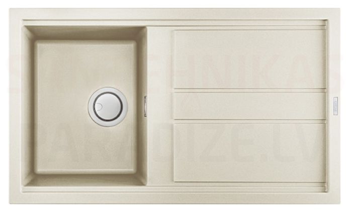 ELLECI akmens masas virtuves izlietne BEST 400 Bianco Antico 86x51 cm