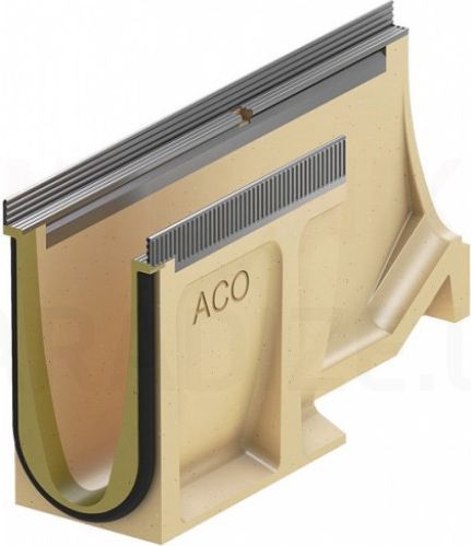 ACO Multiline Seal in lietus kanāls V100S 1m type 10. - 20. ar kāpumu 5cm