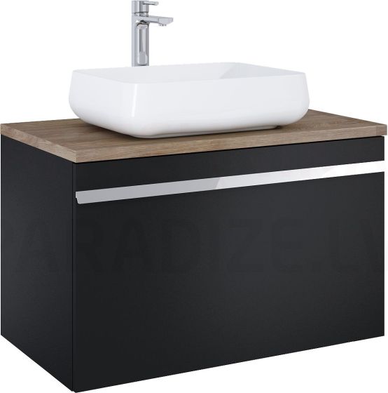 Elita cabinet for sink MOODY 90 black