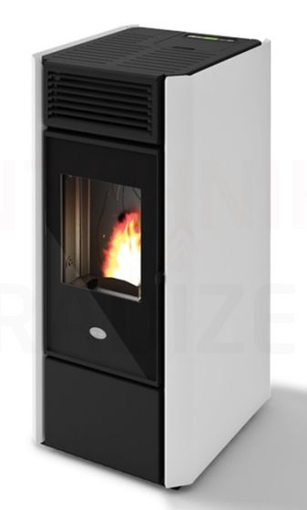 EVA CALOR granulu kamīns-krāsns MILLY 13.8kW (balts)