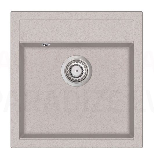 HELIKA akmens masas virtuves izlietne TESA (AWP) 500 Beige 49x51 cm