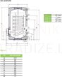 DRAŽICE OKC 160 liter NTR/BP 0,6 Mpa high-speed water heater with flange