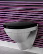 Gustavsberg WC wall mounted toilet 5530 Nautic with solid toilet seat
