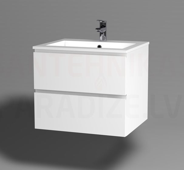 BLU izlietnes skapītis VARIA II 598x496x535 (Lily white)