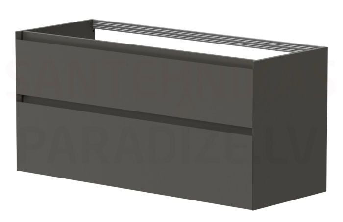 KAME skapītis dubultai izlietnei LOFT 120 (antracīta pelēks)
