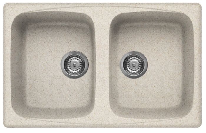 ELLECI stone mass kitchen sink MASTER 350 Avena 79x50 cm