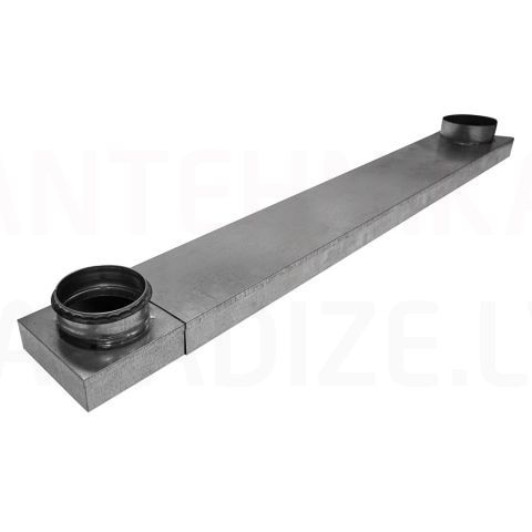 EUROPLAST gaisa vads saunai Ø100mm, 140x40x1400-2400mm SGV100