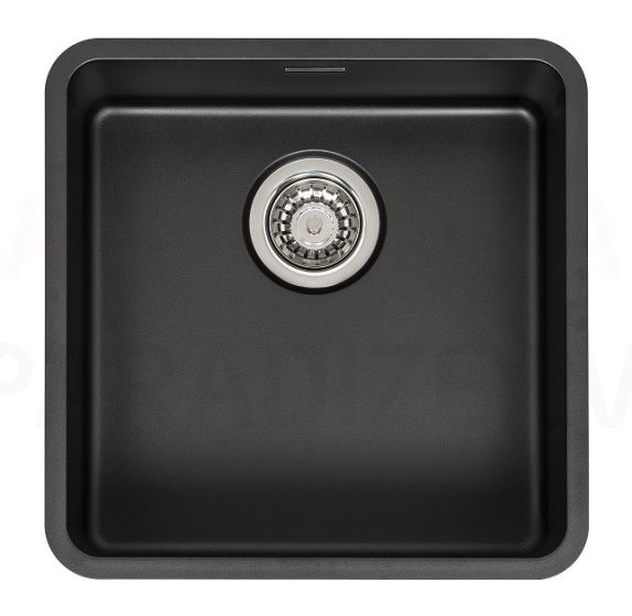 Reginox stainless steel kitchen sink Ohio 40x40 Jet Black 44x44cm