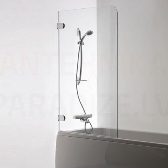 Baltijos Brasta bathtub screen MEDA transparent glass 150x80