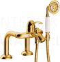 TRES CLASIC RETRO Single lever bath rim faucet, gold