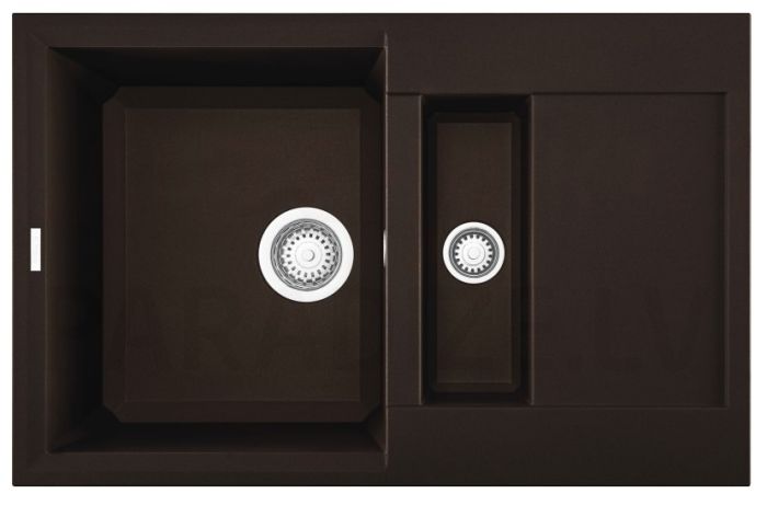 ELLECI akmens masas virtuves izlietne EASY 325 Espresso 78x50 cm