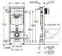 GROHE WC komplekts 5in1 iebūvējamais rāmis + poga Scate Cosmo + KKPOL pods Teja ar SC vāku (balts)