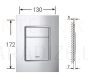 GROHE Rapid SL set 3 in 1 built-in frame + button Skate Cosmo S + wall fasteners