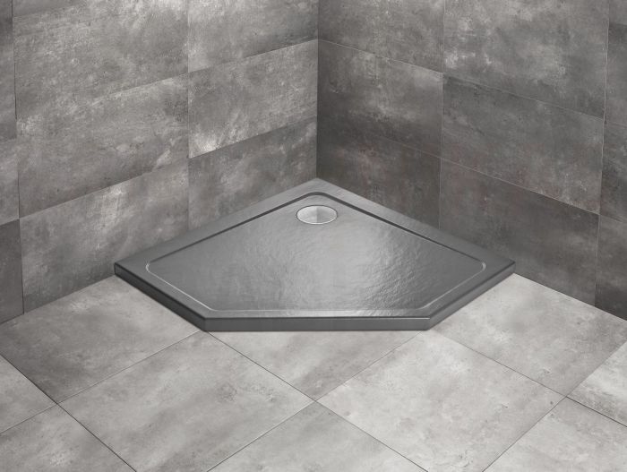 RADAWAY dušas paliktnis DOROS PT Stone Anthracite 90x90x5