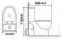 Toilet WC MILA (horizontal connection) with toilet seat Soft Close