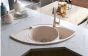 HELIKA akmens masas virtuves izlietne PAPILLON (AW) 950 Beige 94.5x50.5 cm
