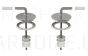 Sanit-Plast WC fasteners for toilet lid (metal)