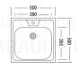 UKINOX кухонная раковина из нержавеющей стали STM 50x50cm