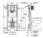 GROHE WC komplekts 7in1 iebūvējamais rāmis + poga Scate Cosmo + KKPOL pods Teja ar SC vāku (balts)
