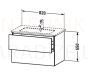 Duravit izlietnes skapītis ar izlietni ME by Starck  820x481 (balts)